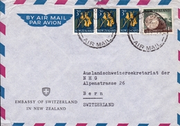 Lettre Wellington Embassy Of Switzerland New Zealand Ambassade Suisse Nouvelle Zélande - Cartas & Documentos