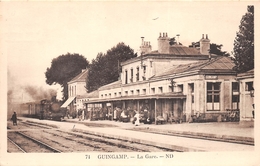 ¤¤  -   GUINGAMP   -   La Gare  -  Train , Chemin De Fer   -  ¤¤ - Guingamp