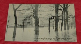 76 - Rouen - ( 27 Janvier 1910 ) - La Crue De La Seine - Le Cours La Reine Et Les Bains Du Gallet  ------ 461 - Inondations