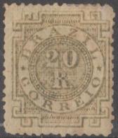 BRAZIL - 1884 20r Numeral. Scott 87. Mint * - Unused Stamps