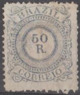 BRAZIL - 1887 50r Numeral. Scott 93. Mint * - Unused Stamps