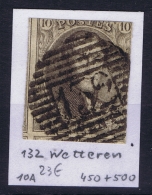 Belgium:  OBP Nr 10 Cancel  132 Wetteren - 1858-1862 Medaglioni (9/12)