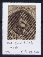 Belgium:  OBP Nr 10 Cancel  151 Contich - 1858-1862 Medallones (9/12)