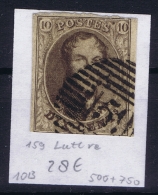 Belgium:  OBP Nr 10 Cancel  159 Luttre - 1858-1862 Medallones (9/12)