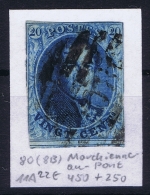 Belgium OBP Nr 11 Cancel Nr 80 Marchienne-au-pont - 1858-1862 Medaglioni (9/12)