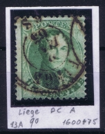 Belgium OBP Nr 13  Cancel Liege - 1863-1864 Médaillons (13/16)