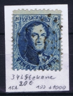 Belgium OBP Nr 15  Cancel  343 Sweveghem - 1863-1864 Medaillen (13/16)