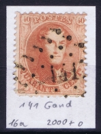 Belgium OBP Nr 16  Cancel  141 Gand - 1863-1864 Medaillen (13/16)