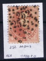 Belgium OBP Nr 16  Cancel  252 Mons - 1863-1864 Medaillen (13/16)