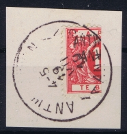 Belgium OBP Nr TX5 Halved On Fragment  Obl./Gestempelt/used - Timbres