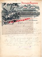 17- LA ROCHELLE-ROCHEFORT RARE LETTRE MANUSCRITE SIGNEE F. FROISSANT-DISTILLERIE CHARENTAISE-CHARENTE-RHUM-VERMOUTH-1898 - 1800 – 1899