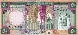 SAUDI ARABIA 50 RIYALS AH 1379 (1976) VF P-19  (free Shipping Via Registered Air Mail) - Saoedi-Arabië