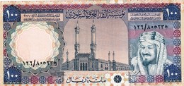 SAUDI ARABIA 100 RIYALS AH 1379 (1976) EXF P-20  (free Shipping Via Registered Air Mail) - Arabie Saoudite