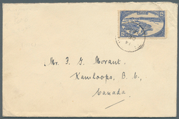 05129 Brunei - Stempel: TUTONG (type D3): 1936 (14.12.), Cover (cornerbend) With Single 12c 'water Village - Brunei (1984-...)