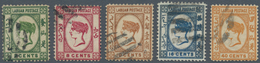 05159 Labuan: 1883, QV With Wmk. Crown CA Complete Set Of Five Fine Used, Scarce Set! SG. £ 475 - Sonstige & Ohne Zuordnung