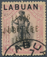 05199 Labuan: 1896, Jubilee Of Cession Of Labuan To Gt. Britain 'Dyak Chief' 1c. Black And Grey-mauve With - Altri & Non Classificati