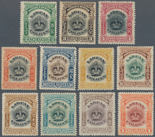 05219 Labuan: 1902, Labuan Colony 11 Different Stamps (missing Only 1c. From Set) All With Variety 'LINE T - Autres & Non Classés