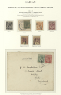 05231 Labuan: 1921/1933, Straits Settlements Used In Labuan: 2 C Green And 6 C Scarlet KGV (SG 219, 229), - Sonstige & Ohne Zuordnung