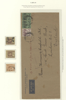 05234 Labuan: 1940, Straits Settlements Used In Labuan: 10 C Purple And 2 X 50 C Black/emerald KGVI, Mixed - Autres & Non Classés