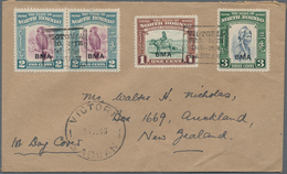 05242 Labuan: 1946 (24 Dec) Christmas Cover Addressed To New Zealand, Franked By North Borneo BMA 1c., 2c. - Sonstige & Ohne Zuordnung