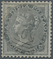 05257 Malaiische Staaten - Straits Settlements: 1856, MALACCA: India QV 4a. Black Without Wmk. Fine Used I - Straits Settlements