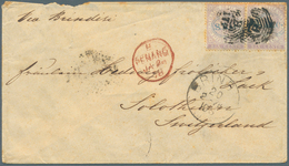 05269 Malaiische Staaten - Straits Settlements: 1878 Cover To Solothurn, Switzerland 'Via Brindisi' Franke - Straits Settlements