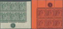 05321 Malaiische Staaten - Straits Settlements: 1903/1904, KEVII 1c. Grey-green And 4c. Purple On Red Both - Straits Settlements