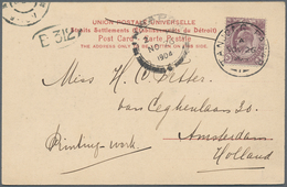 05327 Malaiische Staaten - Straits Settlements: 1904, 3 C Dull Purple KEVII, Single Franking On Picture Po - Straits Settlements