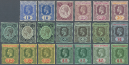 05359 Malaiische Staaten - Straits Settlements: 1912/1923, KGV Definitives With Wmk. Mult. Crown CA Set Of - Straits Settlements