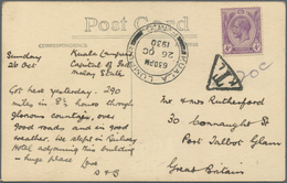 05397 Malaiische Staaten - Straits Settlements: 1930, 4 C Violet KGV, Inadmissible Use For Postage In Sela - Straits Settlements