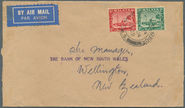 05473 Malaiische Staaten - Straits Settlements: 1938/1939, Two Imperial Airways Airmail Covers To New Zeal - Straits Settlements