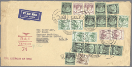 05491 Malaiische Staaten - Straits Settlements: 1940, 5 X 2 C Green, 5 C Brown, 4 X 10 C Purple And 11 X 5 - Straits Settlements