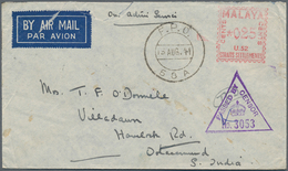 05516 Malaiische Staaten - Straits Settlements: 1941, FORCES MAIL: On Active Service Airmail Cover With 25 - Straits Settlements