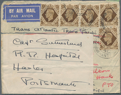 05517 Malaiische Staaten - Straits Settlements: 1941, Mail Service Suspended, Two Covers From UK To Singap - Straits Settlements