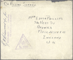 05519 Malaiische Staaten - Straits Settlements: 1941/1942, ON ACTIVE SERVICE: Stampless Cover From "Comman - Straits Settlements