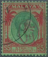 05520 Malaiische Staaten - Straits Settlements: 1942 Japanese Occupation, KGVI. $5 Green & Red/emerald Of - Straits Settlements