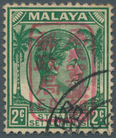 05524 Malaiische Staaten - Straits Settlements: Japanese Occupation, General Issues, 1942, KGVI 2 C. Green - Straits Settlements