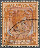 05525 Malaiische Staaten - Straits Settlements: Japanese Occupation, 1942, General Issues, Small Seal Ovpt - Straits Settlements