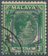 05528 Malaiische Staaten - Straits Settlements: Japanese Occupation, General Issues, 1942, KGVI 3 C. Green - Straits Settlements