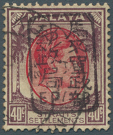 05532 Malaiische Staaten - Straits Settlements: Japanese Occupation, General Issues, 1942, KGVI 40 C. With - Straits Settlements