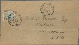 05552 Malaiischer Staatenbund: 1901, 3 C Grey/brown Single Franking As Triple Newspaper Rate On Part Of Wr - Federated Malay States