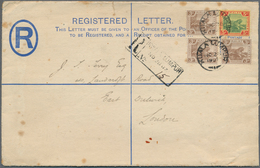 05563 Malaiischer Staatenbund: 1907 (25.11.), Registered Letter 'Tiger' 5c. Blue (large Size) Uprated With - Federated Malay States