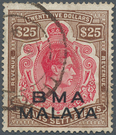 05627 Malaiische Staaten - Britische Militärverwaltung: 1945, REVENUE Stamps Of Straits Settlements KGVI $ - Malaya (British Military Administration)