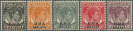 05628 Malaiische Staaten - Britische Militärverwaltung: 1946, Straits Settlements KGVI Definitives With Op - Malaya (British Military Administration)