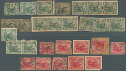 05821 Malaiische Staaten - Kedah: 1909-12, Group Of 28 Stamps From Fed. Malay States Used At Alor Star, Ke - Kedah