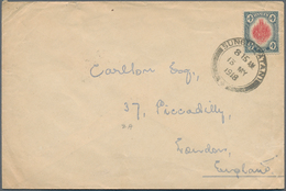 05836 Malaiische Staaten - Kedah: 1918 (13.5.), Sheaf Of Rice 4c. Rose/grey Single Use On Cover From SUNGE - Kedah