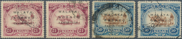 05852 Malaiische Staaten - Kedah: 1922, Malaya-Borneo Exhibition 21c. And 50c. Two Stamps Each With Opt. I - Kedah