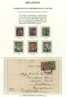 05959 Malaiische Staaten - Kelantan: 1887-1909 Siamese Posts In Kelantan: Nine Siamese Stamps And One Post - Kelantan