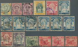 05960 Malaiische Staaten - Kelantan: 1887-1911 Group Of 14 Stamps From SIAM And Four Stamps Of Fed. Malay - Kelantan