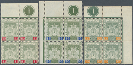 05972 Malaiische Staaten - Kelantan: 1911, Coat Of Arms With Wmk. Mult. Crown CA $2 Green/carmin, $5 Green - Kelantan